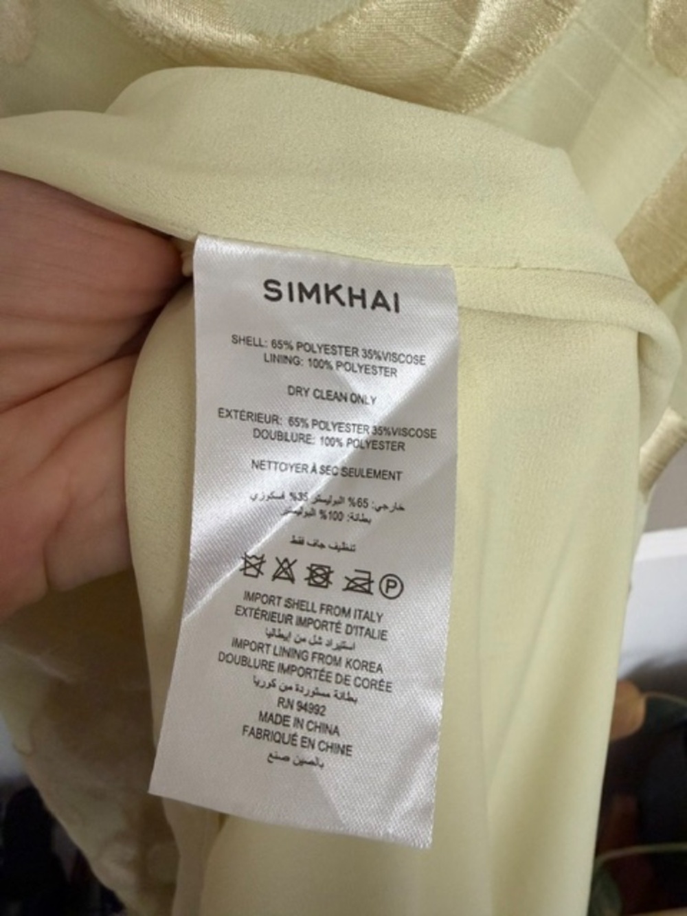 SIMKHAI Jessa Draped Gown in Sunglow $995 - Picture 15 of 15
